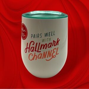 Hallmark "Pairs well with Hallmark Channel" Wine Tumbler